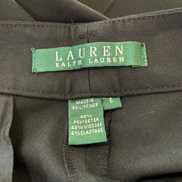 Ralph Lauren New Size 6 Black Wide Leg Dress Trouser Pants - Picture 7 of 11